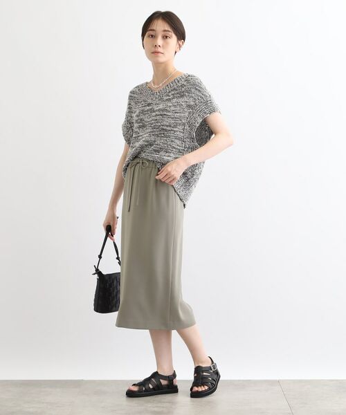 INDIVI / インディヴィ スカート | 【洗える/SETUP可能/ウエストゴム】ストレートラインスカート | 詳細8