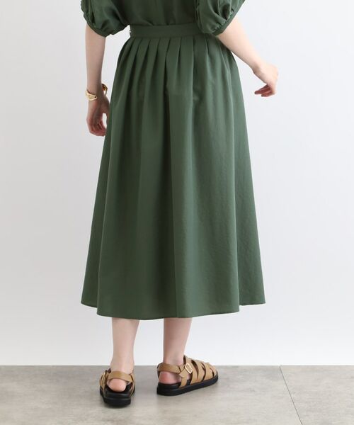 INDIVI / インディヴィ ロング・マキシ丈スカート | 【洗える/SETUP可能/ワッシャー素材】タックデザインスカート | 詳細16