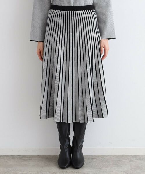 INDIVI / インディヴィ スカート | 【洗える/SETUP可能】ジャカードニットプリーツスカート | 詳細10