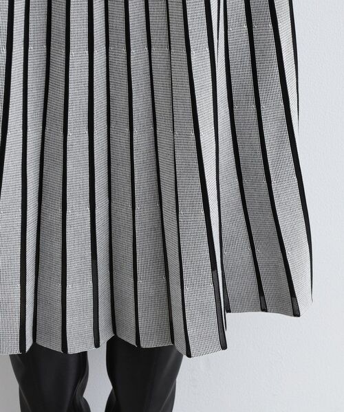 INDIVI / インディヴィ スカート | 【洗える/SETUP可能】ジャカードニットプリーツスカート | 詳細15