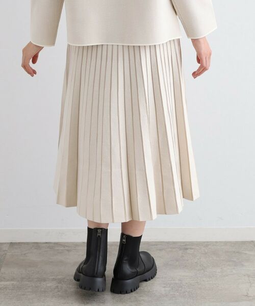INDIVI / インディヴィ スカート | 【洗える/SETUP可能】ジャカードニットプリーツスカート | 詳細7