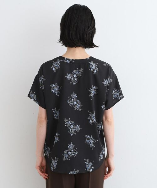 INDIVI / インディヴィ シャツ・ブラウス | 【洗える/フラワー柄】スキッパーブラウス | 詳細12