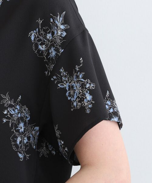 INDIVI / インディヴィ シャツ・ブラウス | 【洗える/フラワー柄】スキッパーブラウス | 詳細14