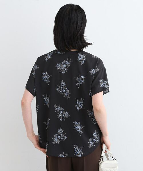 INDIVI / インディヴィ シャツ・ブラウス | 【洗える/フラワー柄】スキッパーブラウス | 詳細3