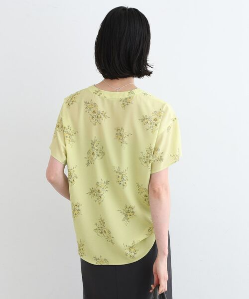 INDIVI / インディヴィ シャツ・ブラウス | 【洗える/フラワー柄】スキッパーブラウス | 詳細7