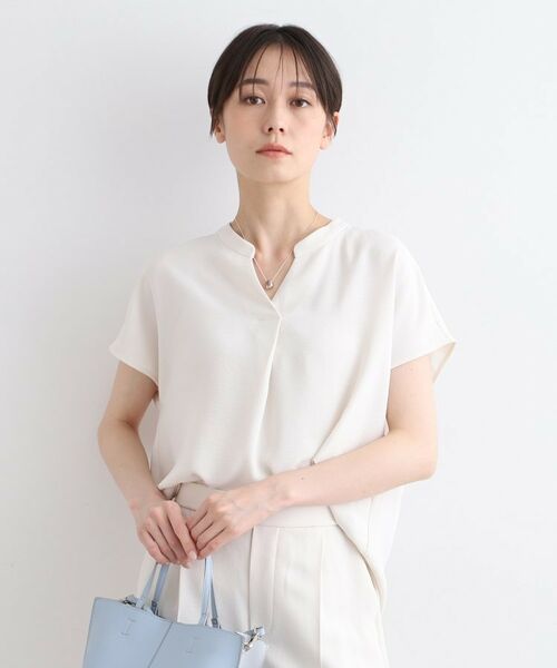 INDIVI / インディヴィ シャツ・ブラウス | 【洗える/SETUP可能】リラックスブラウス(グレージュ(050))