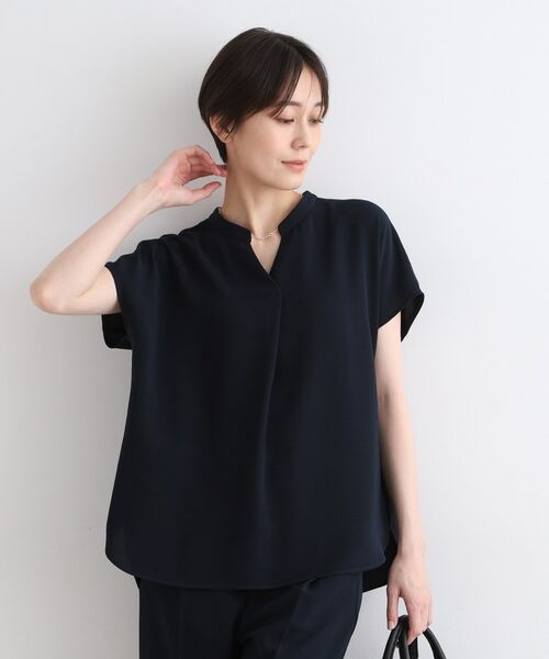 INDIVI / インディヴィ シャツ・ブラウス | 【洗える/SETUP可能】リラックスブラウス(ネイビー(094))
