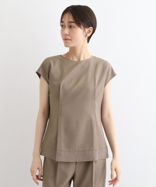 INDIVI / インディヴィ シャツ・ブラウス | 【洗える/SETUP可能/ストレッチ素材】裾シアーTブラウス | 詳細10