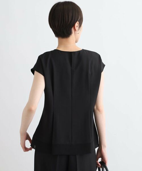 INDIVI / インディヴィ シャツ・ブラウス | 【洗える/SETUP可能/ストレッチ素材】裾シアーTブラウス | 詳細2