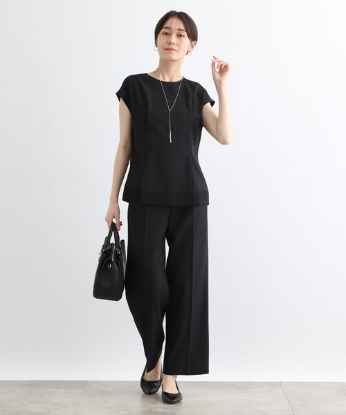 INDIVI / インディヴィ シャツ・ブラウス | 【洗える/SETUP可能/ストレッチ素材】裾シアーTブラウス | 詳細3