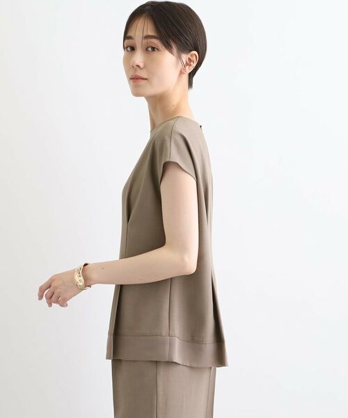 INDIVI / インディヴィ シャツ・ブラウス | 【洗える/SETUP可能/ストレッチ素材】裾シアーTブラウス | 詳細6