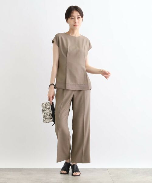 INDIVI / インディヴィ シャツ・ブラウス | 【洗える/SETUP可能/ストレッチ素材】裾シアーTブラウス | 詳細7