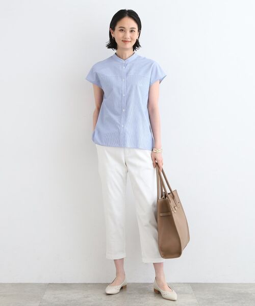 INDIVI / インディヴィ シャツ・ブラウス | 【洗える/シアー】フレンチスリーブブラウス | 詳細4