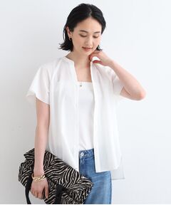 INDIVI / インディヴィ シャツ・ブラウス | 【洗える／羽織り】フレアスリーブブラウス