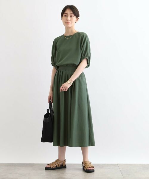 INDIVI / インディヴィ シャツ・ブラウス | 【洗える/SETUP可能/ワッシャー素材】ドルマンスリーブブラウス | 詳細12