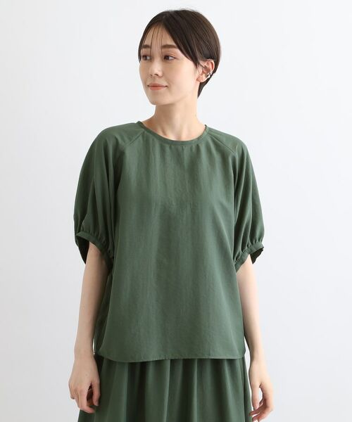 INDIVI / インディヴィ シャツ・ブラウス | 【洗える/SETUP可能/ワッシャー素材】ドルマンスリーブブラウス | 詳細14