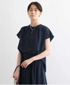 INDIVI / インディヴィ シャツ・ブラウス | 【洗える／SETUP可能／ワッシャー素材】スタンドカラーブラウス