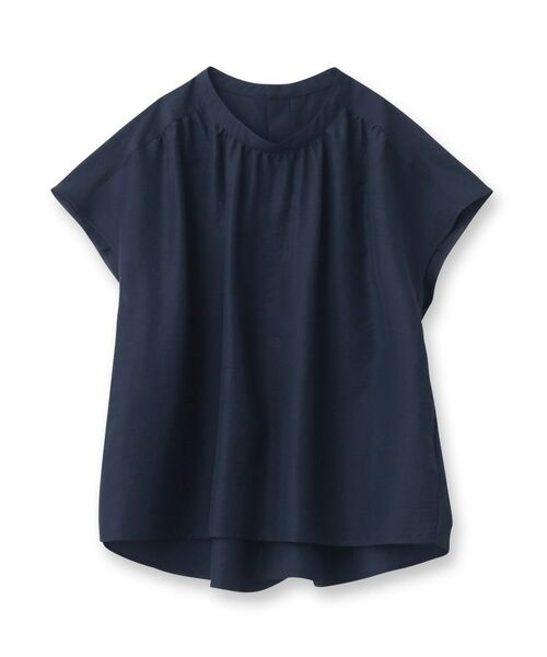 INDIVI / インディヴィ シャツ・ブラウス | 【洗える／SETUP可能／ワッシャー素材】スタンドカラーブラウス | 詳細1