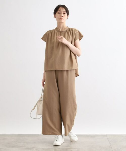 INDIVI / インディヴィ シャツ・ブラウス | 【洗える／SETUP可能／ワッシャー素材】スタンドカラーブラウス | 詳細4