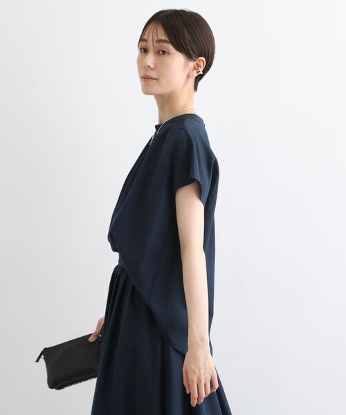 INDIVI / インディヴィ シャツ・ブラウス | 【洗える／SETUP可能／ワッシャー素材】スタンドカラーブラウス | 詳細6