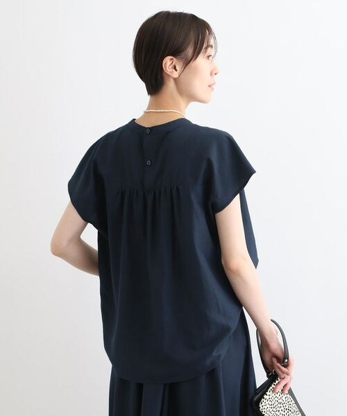 INDIVI / インディヴィ シャツ・ブラウス | 【洗える／SETUP可能／ワッシャー素材】スタンドカラーブラウス | 詳細7