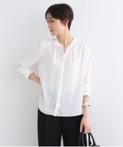 INDIVI / インディヴィ シャツ・ブラウス | 【洗える／通勤服】ギャザーデザインブラウス