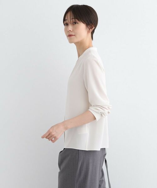 INDIVI / インディヴィ シャツ・ブラウス | 【洗える／通勤服】ギャザーデザインブラウス | 詳細10