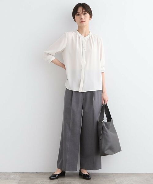 INDIVI / インディヴィ シャツ・ブラウス | 【洗える／通勤服】ギャザーデザインブラウス | 詳細11