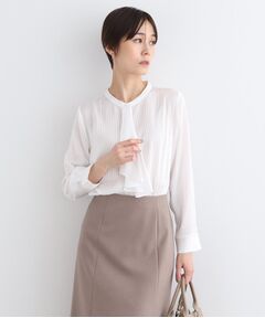 INDIVI / インディヴィ シャツ・ブラウス | 【洗える／通勤服】シアーサテンブラウス