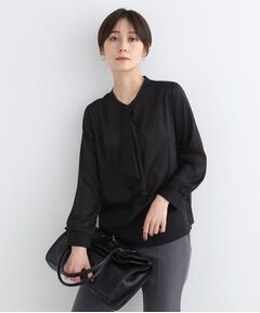 INDIVI / インディヴィ シャツ・ブラウス | 【洗える／通勤服】シアーサテンブラウス