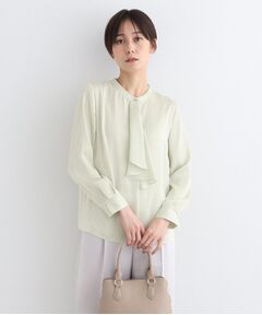 INDIVI / インディヴィ シャツ・ブラウス | 【洗える／通勤服】シアーサテンブラウス