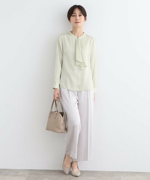 INDIVI / インディヴィ シャツ・ブラウス | 【洗える/通勤服】シアーサテンブラウス | 詳細11