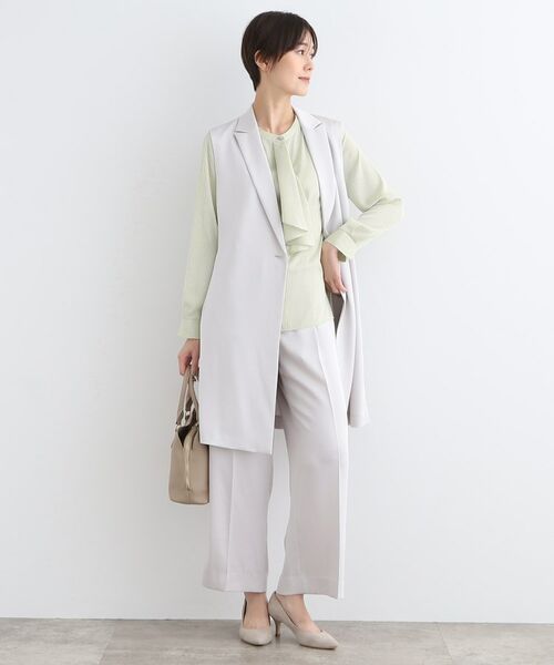 INDIVI / インディヴィ シャツ・ブラウス | 【洗える/通勤服】シアーサテンブラウス | 詳細12