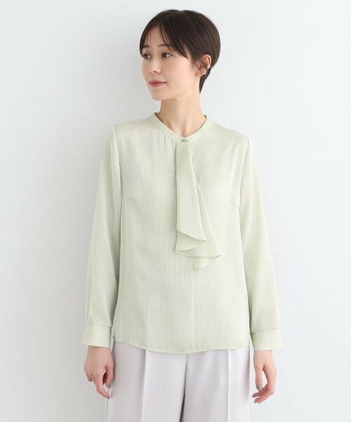 INDIVI / インディヴィ シャツ・ブラウス | 【洗える/通勤服】シアーサテンブラウス | 詳細14