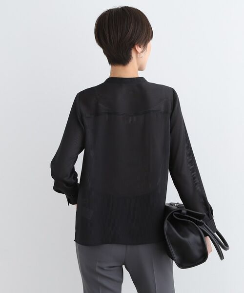 INDIVI / インディヴィ シャツ・ブラウス | 【洗える/通勤服】シアーサテンブラウス | 詳細7