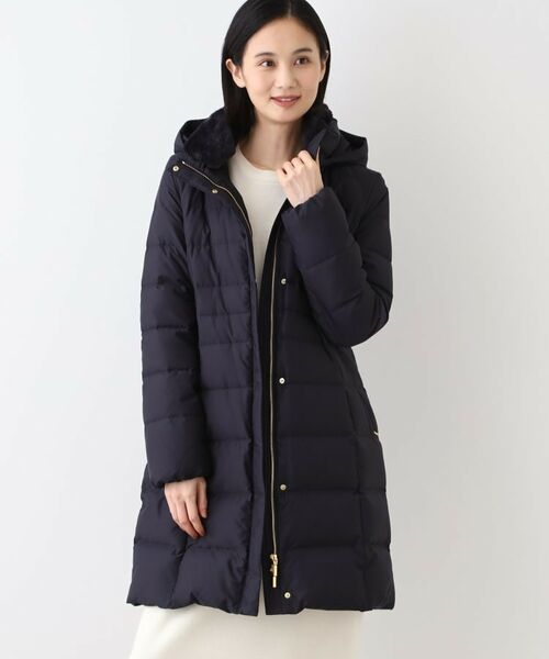 INDIVI / インディヴィ ダウンジャケット・ベスト | 【定番】リサイクルダウンロングコート(ネイビー(094))