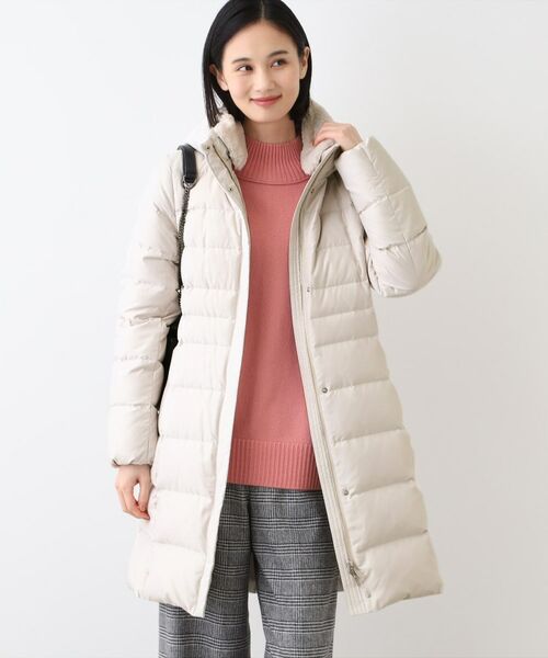 INDIVI / インディヴィ ダウンジャケット・ベスト | 【定番】リサイクルダウンロングコート(ライトグレー(611))