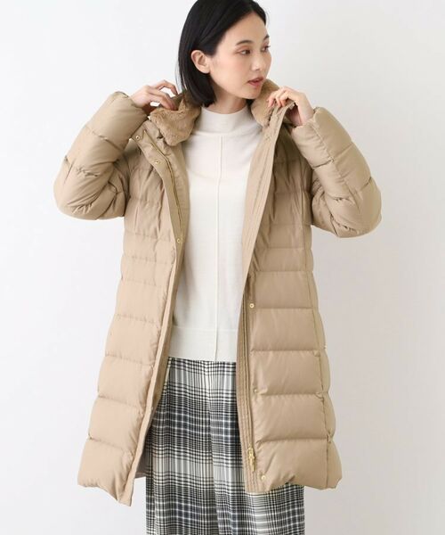 INDIVI / インディヴィ ダウンジャケット・ベスト | 【定番】リサイクルダウンロングコート(キャメルブラウン(641))