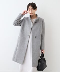 INDIVI / インディヴィ その他アウター | 【ウール100％】スタンドカラーコート