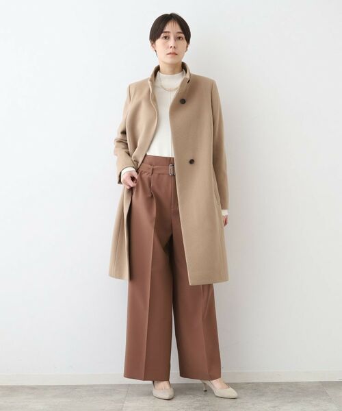 INDIVI / インディヴィ その他アウター | 【ウール100%】スタンドカラーコート | 詳細12