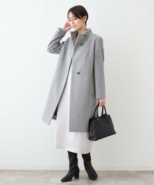 INDIVI / インディヴィ その他アウター | 【ウール100%】スタンドカラーコート | 詳細8