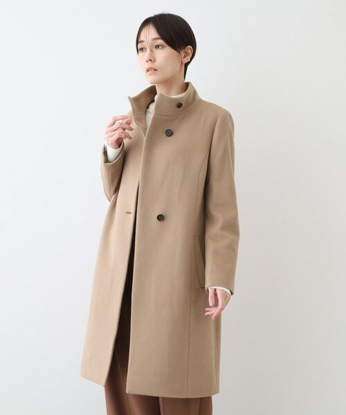 INDIVI / インディヴィ その他アウター | 【ウール100%】スタンドカラーコート(キャメルブラウン(041))