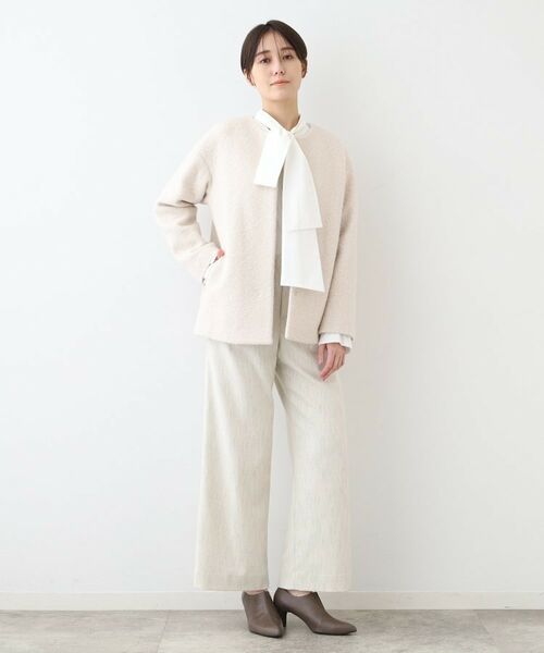 INDIVI / インディヴィ その他アウター | 【トレンド/ウール混】フェイクファーコート | 詳細8