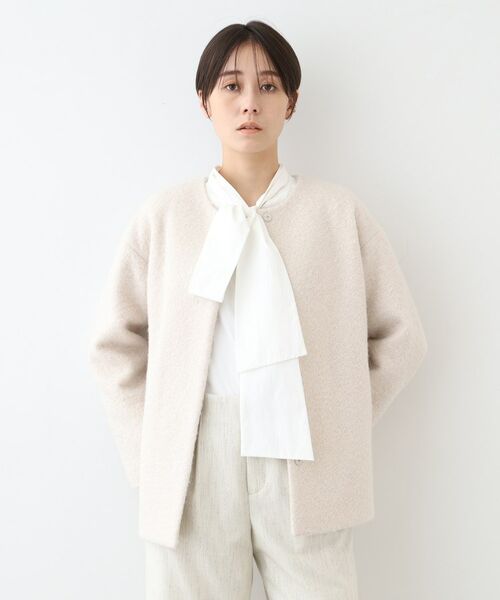 INDIVI / インディヴィ その他アウター | 【トレンド/ウール混】フェイクファーコート(ベージュ(052))