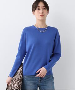 INDIVI / インディヴィ カットソー | 【洗える】スウェットライク フォルムトップス