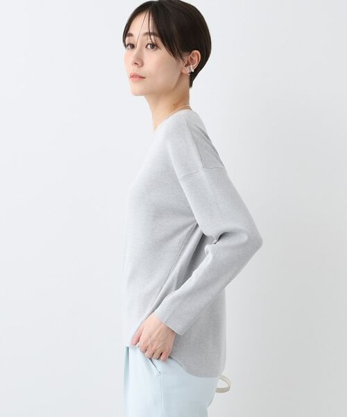 INDIVI / インディヴィ カットソー | 【洗える】スウェットライク フォルムトップス | 詳細10