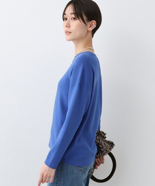 INDIVI / インディヴィ カットソー | 【洗える】スウェットライク フォルムトップス | 詳細14