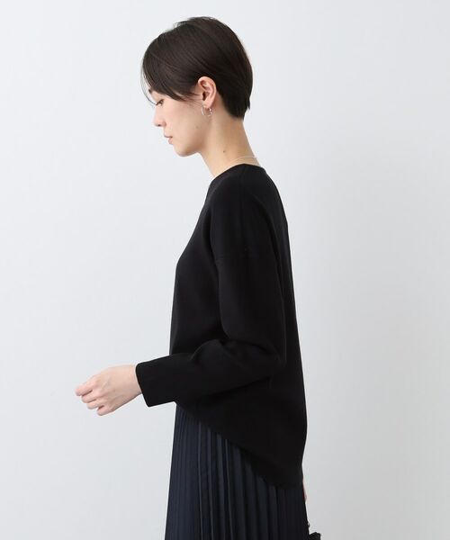 INDIVI / インディヴィ カットソー | 【洗える】スウェットライク フォルムトップス | 詳細2