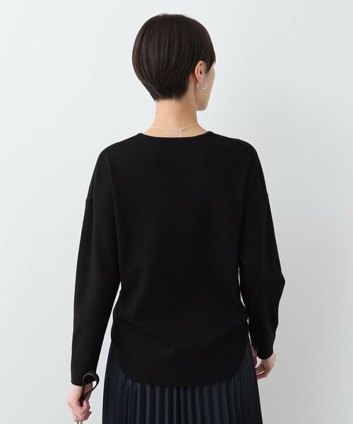 INDIVI / インディヴィ カットソー | 【洗える】スウェットライク フォルムトップス | 詳細3