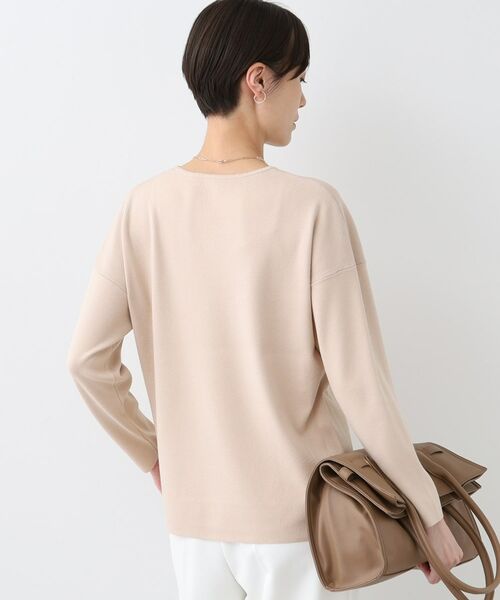 INDIVI / インディヴィ カットソー | 【洗える】スウェットライク フォルムトップス | 詳細7